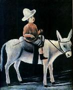 Niko Pirosmani A Little Boy Riding a Donkey Sweden oil painting artist